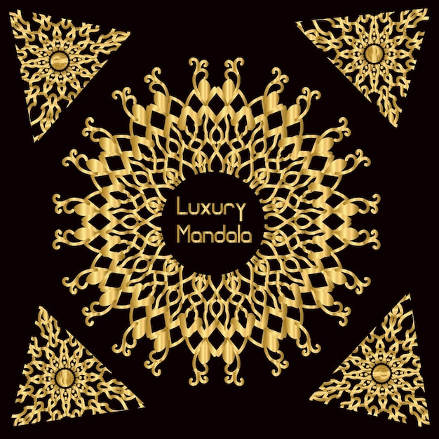 Vector luxury mandala background with golden colourful template.simple ornamental with geometric elements.