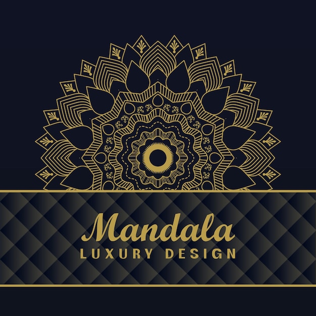 Luxury mandala background with golden elegant background with a decorative mandala design