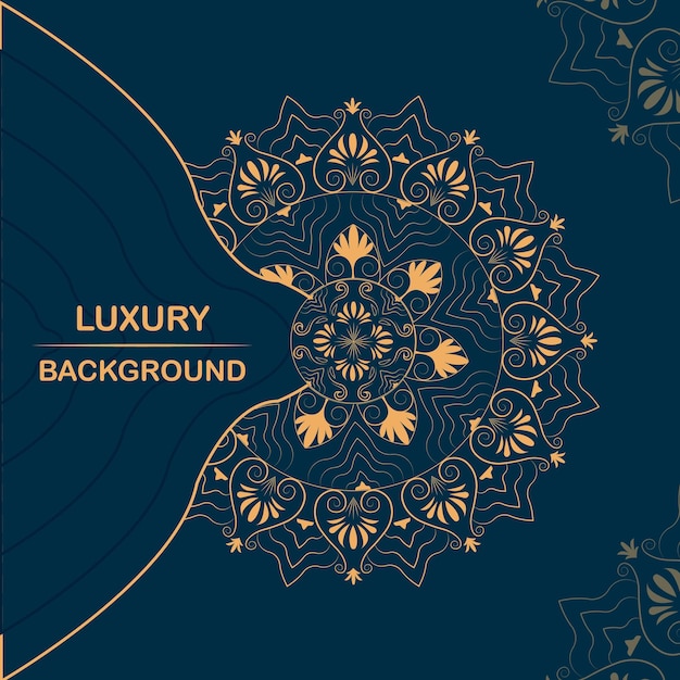 Luxury mandala background with golden pattern style Mandala for vector in illustration graphics vector