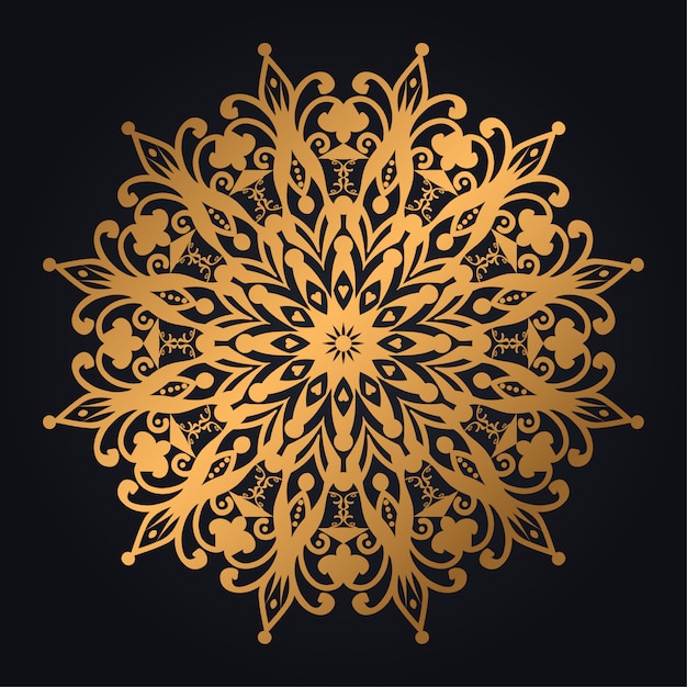 Vector luxury mandala background with modern arabesque