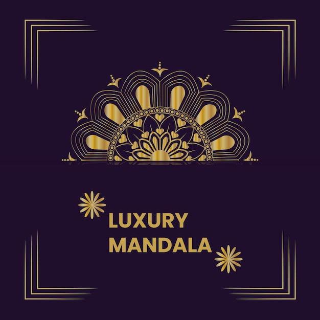 Vector luxury mandala background