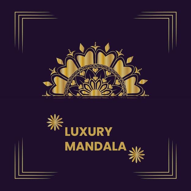 Vector luxury mandala background