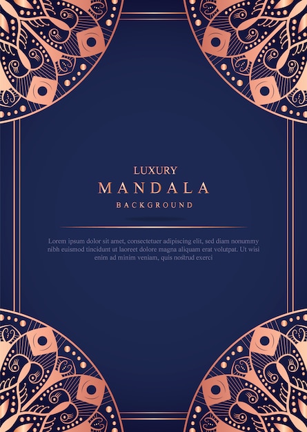Vector luxury mandala background