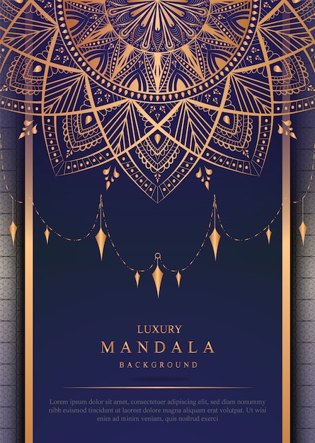 Vector luxury mandala background