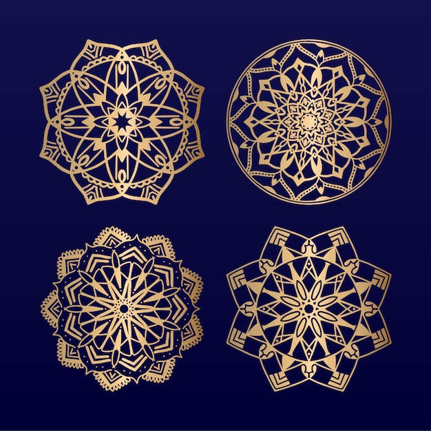 Vector luxury mandala bundle