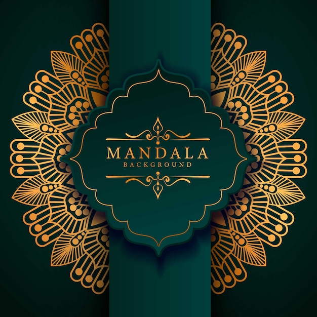 Mandala di lusso decorativo etnico elemento di sfondo