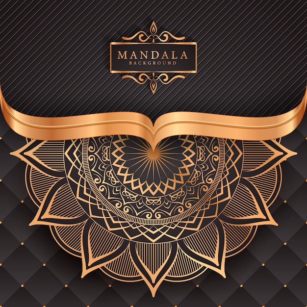 Mandala di lusso decorativo etnico elemento di sfondo