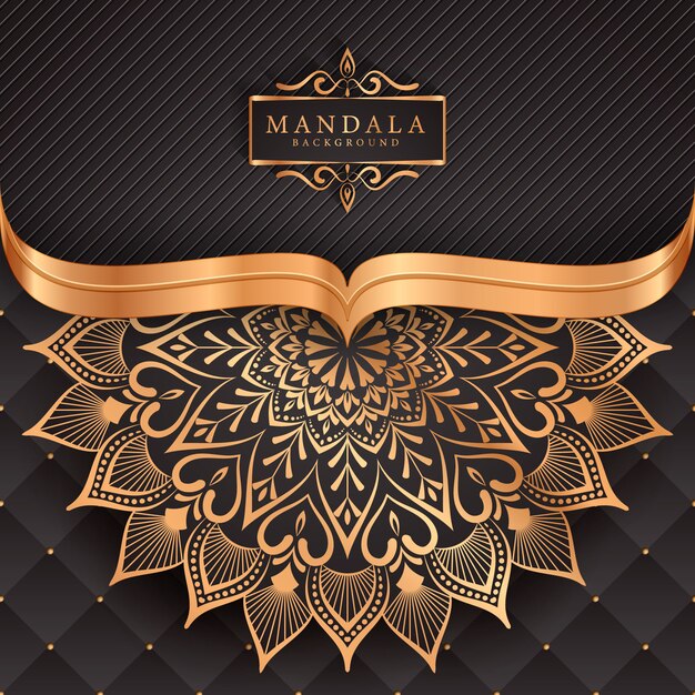 Mandala di lusso decorativo etnico elemento di sfondo