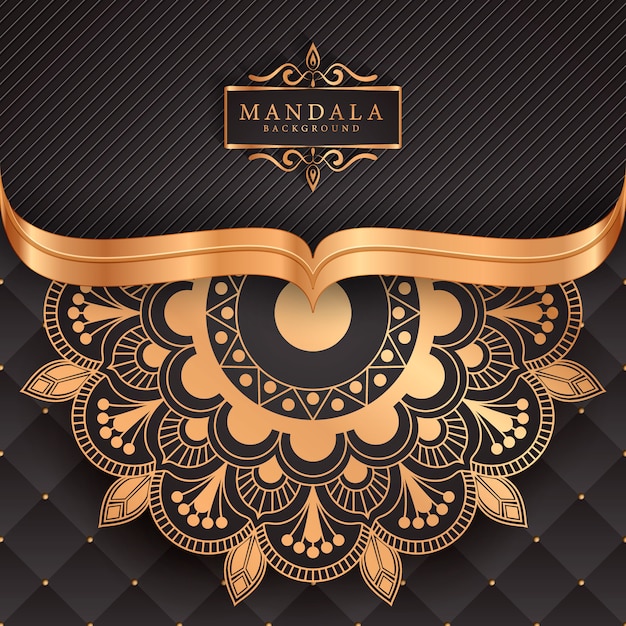 Mandala di lusso decorativo etnico elemento di sfondo