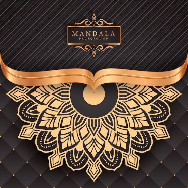 Mandala di lusso decorativo etnico elemento di sfondo