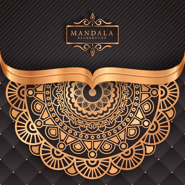 Mandala di lusso decorativo etnico elemento di sfondo