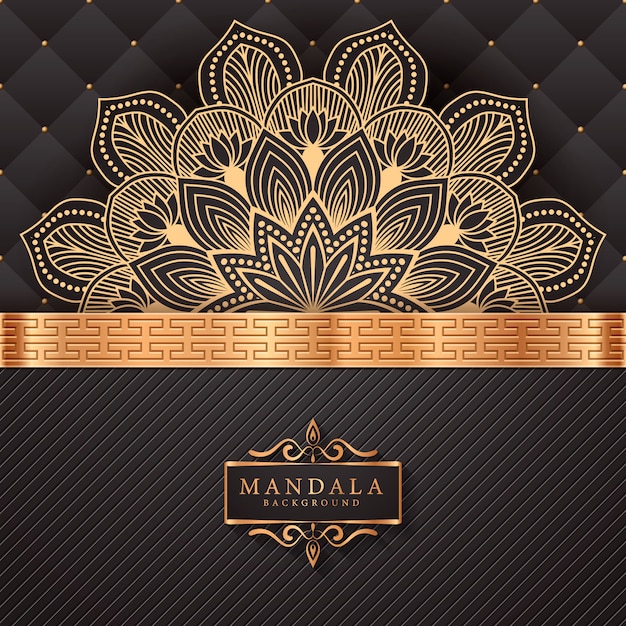 Mandala di lusso decorativo etnico elemento di sfondo