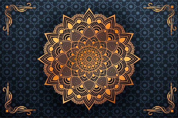 Vector luxury mandala decorative ethnic element background