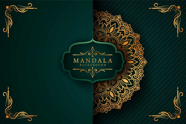 Mandala di lusso decorativo etnico elemento di sfondo