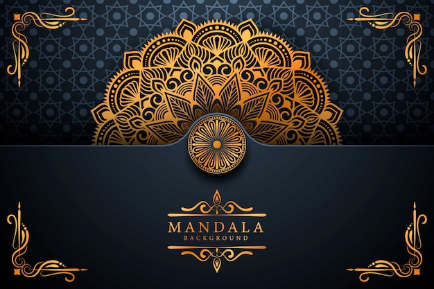 Mandala di lusso decorativo etnico elemento di sfondo