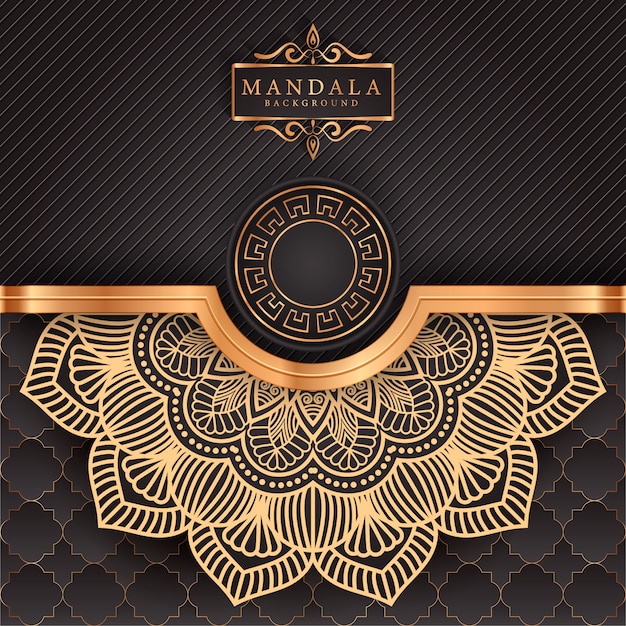 Vector luxury mandala decorative ethnic element background