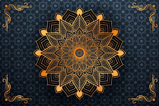 Vector luxury mandala decorative ethnic element background