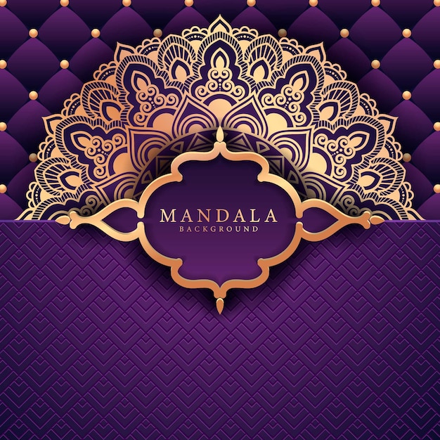 Vector luxury mandala decorative ethnic element background