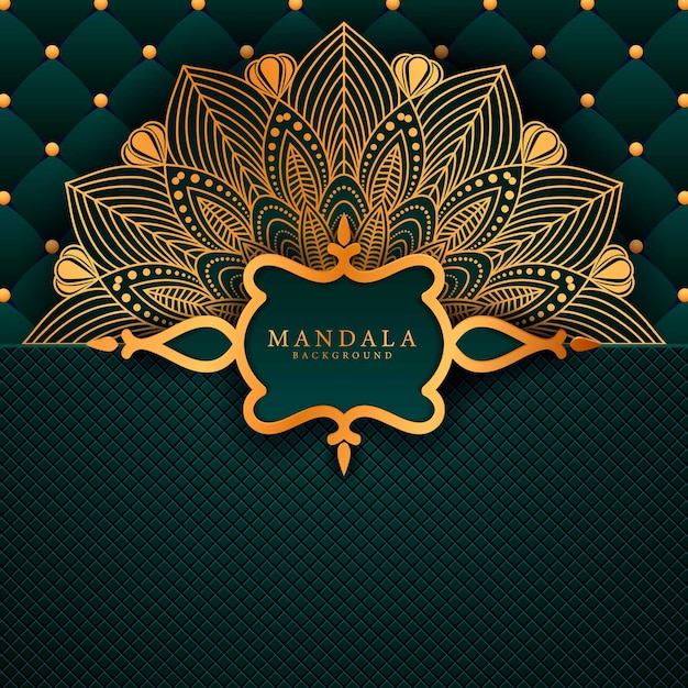 Fondo decorativo dell'elemento etnico di mandala di lusso