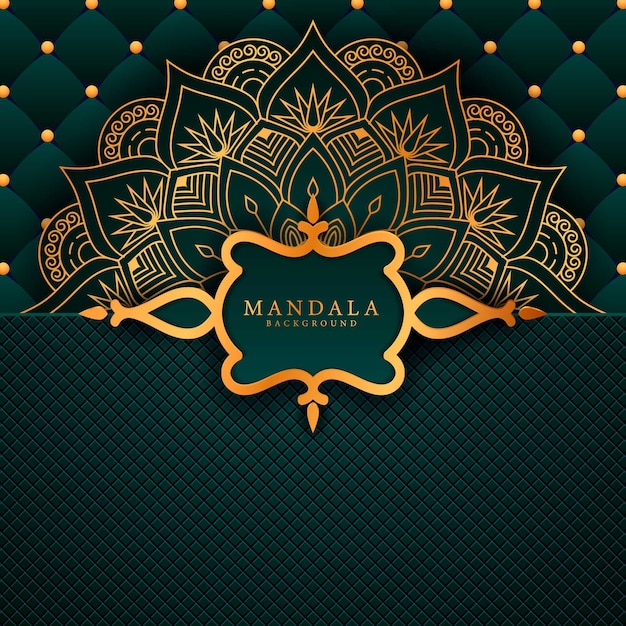 Vector luxury mandala decorative ethnic element background