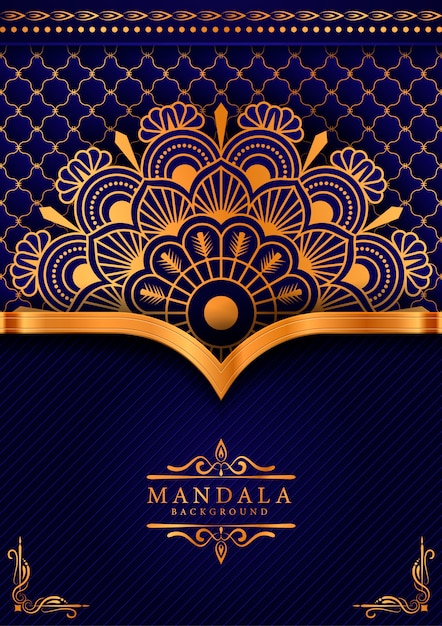 Mandala di lusso decorativo etnico elemento di sfondo