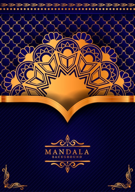 Mandala di lusso decorativo etnico elemento di sfondo