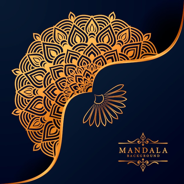 Vector luxury mandala decorative ethnic element background