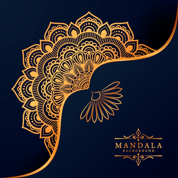Vector luxury mandala decorative ethnic element background