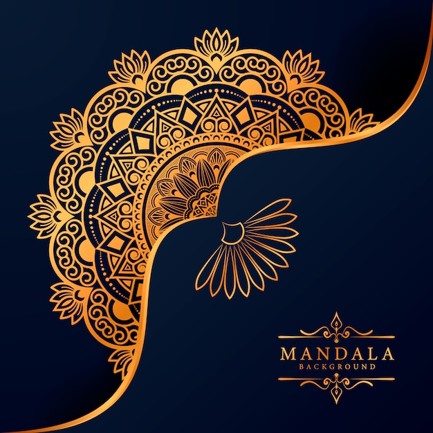 豪華なマンダラ装飾的な民族要素の背景