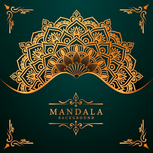 Vector luxury mandala decorative ethnic element background