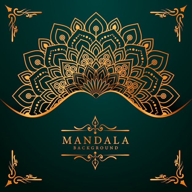 Mandala di lusso decorativo etnico elemento di sfondo