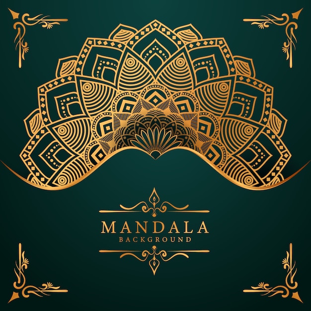 Vector luxury mandala decorative ethnic element background