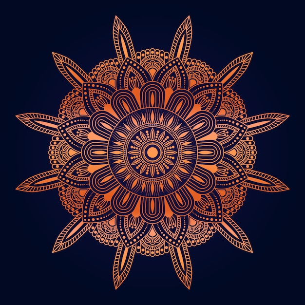 Vector luxury mandala decorative ethnic element background