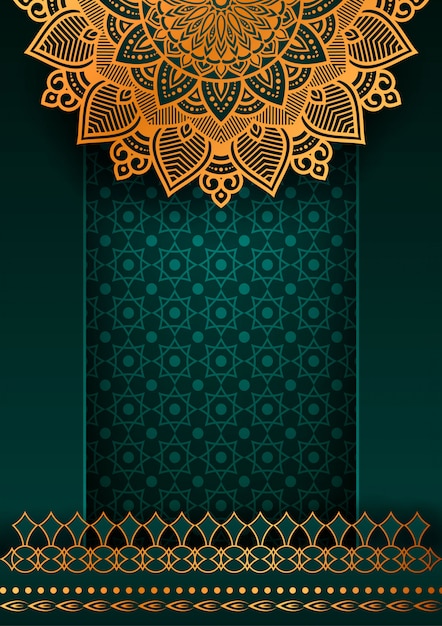 Vector luxury mandala decorative ethnic element background