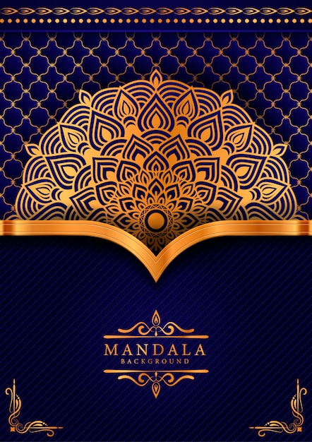 豪華なマンダラ装飾的な民族要素の背景