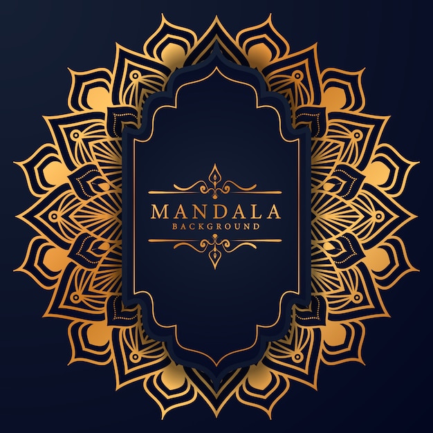 Vector luxury mandala decorative ethnic element background