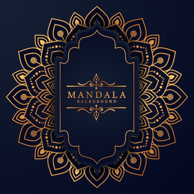 Vector luxury mandala decorative ethnic element background