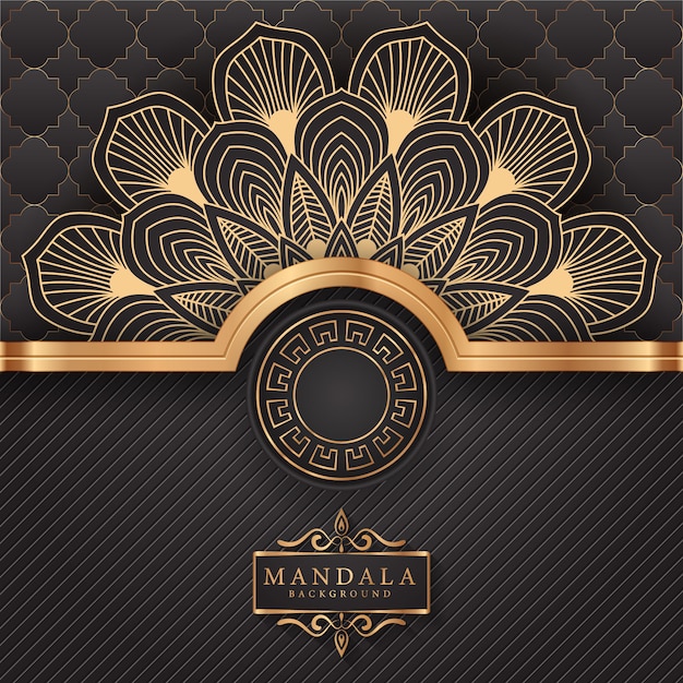 Vector luxury mandala decorative ethnic element background