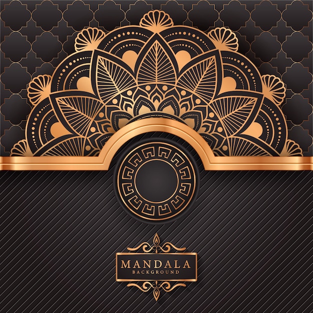 Vector luxury mandala decorative ethnic element background