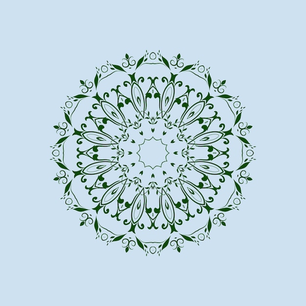 Luxury mandala design background in color