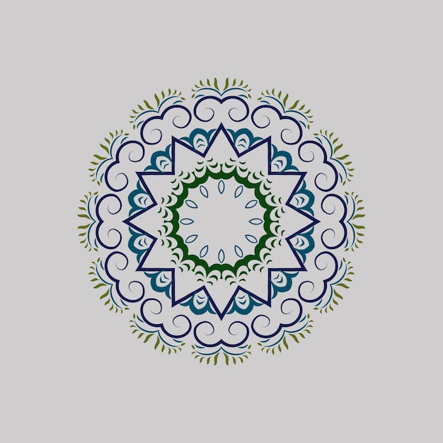 Luxury mandala design background in color