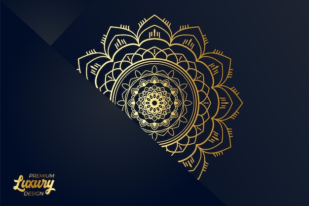 Vector luxury mandala design background