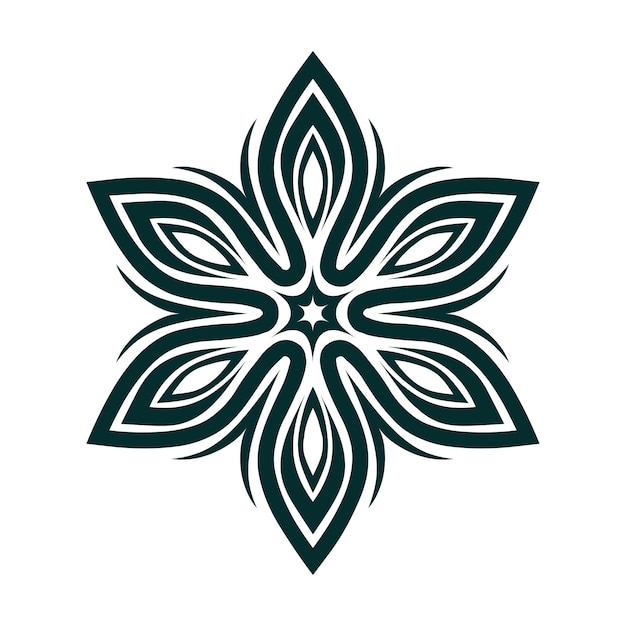 Vector luxury mandala design logo