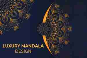 Vector luxury mandala design template vector