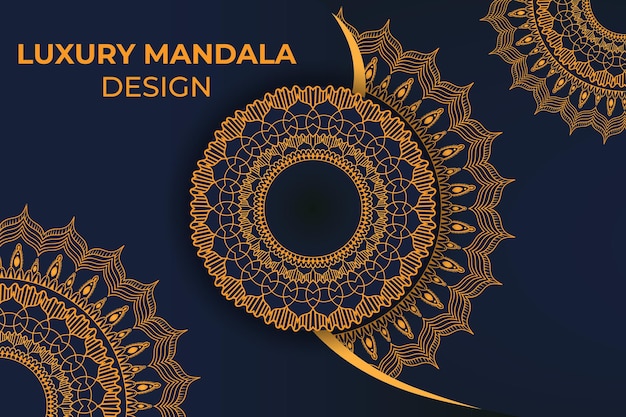 Vector luxury mandala design template vector