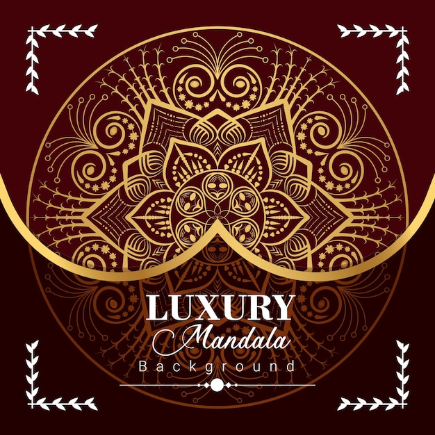 Luxury mandala design template