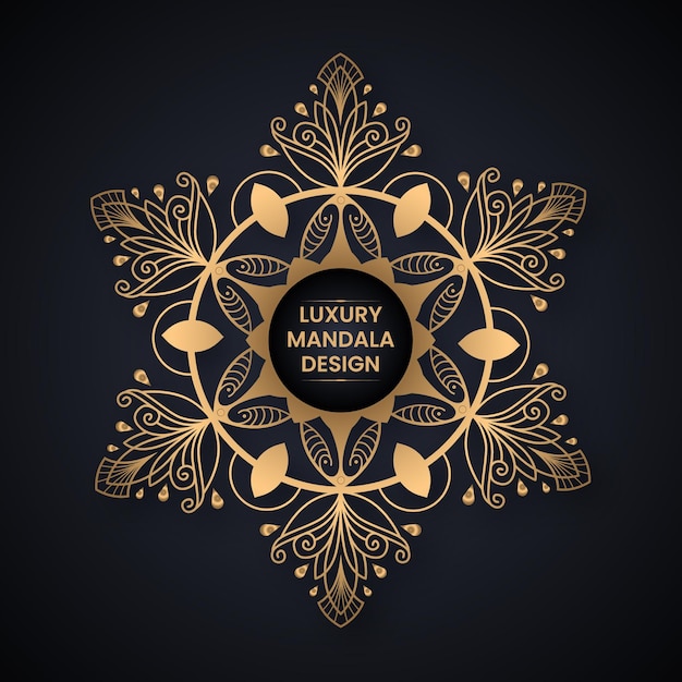 Luxury mandala design template