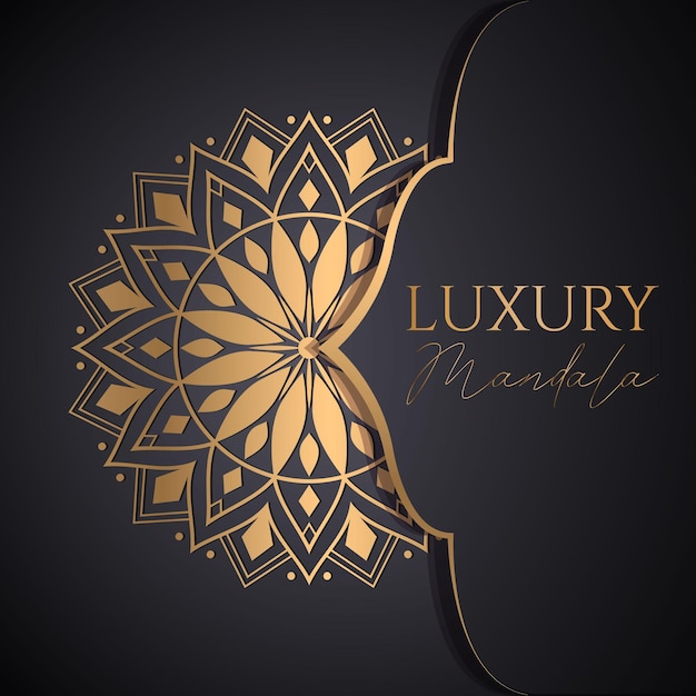 Luxury mandala design template