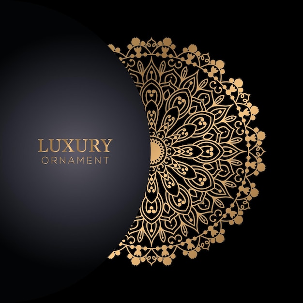 Luxury mandala design template