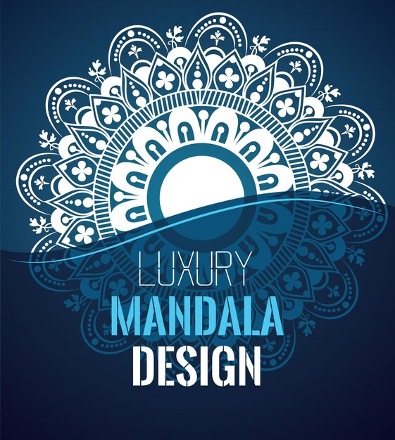 Vector luxury mandala design